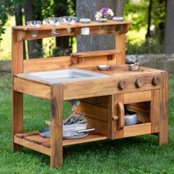 Guidecraft Acadia Outdoor Mud Kitchen*Kids Sensory Play|Kids Outdoor Furniture