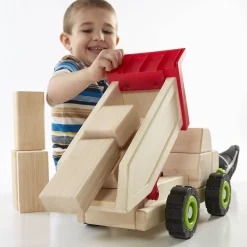 Guidecraft Block Science - Big Dump Truck* Block Play|Toy Vehicles