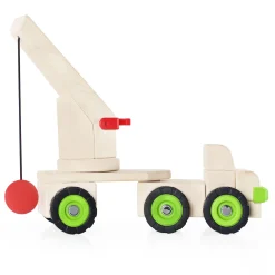 Guidecraft Block Science - Big Wrecking Ball Truck* Block Play|Wooden Toys
