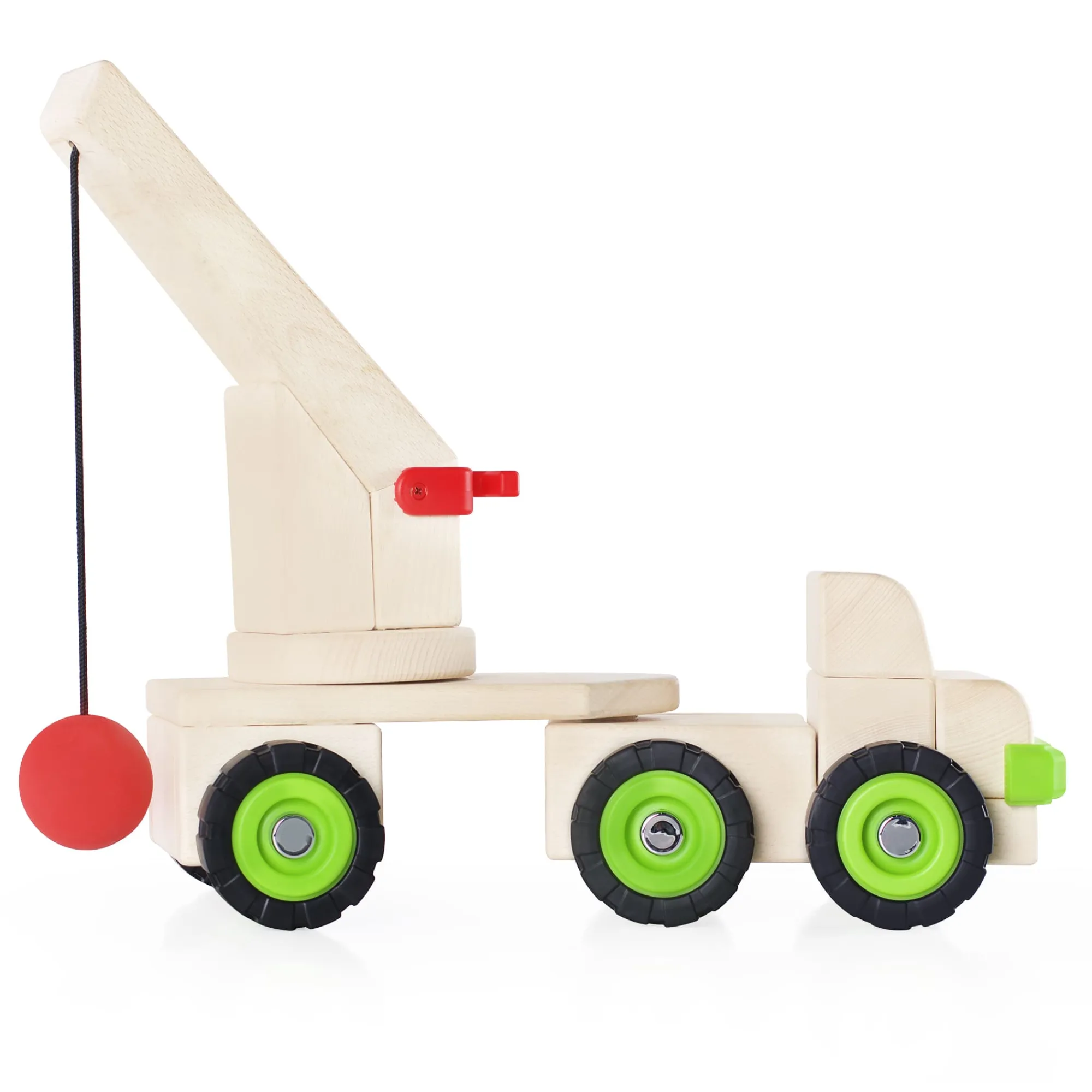 Guidecraft Block Science - Big Wrecking Ball Truck* Block Play|Wooden Toys
