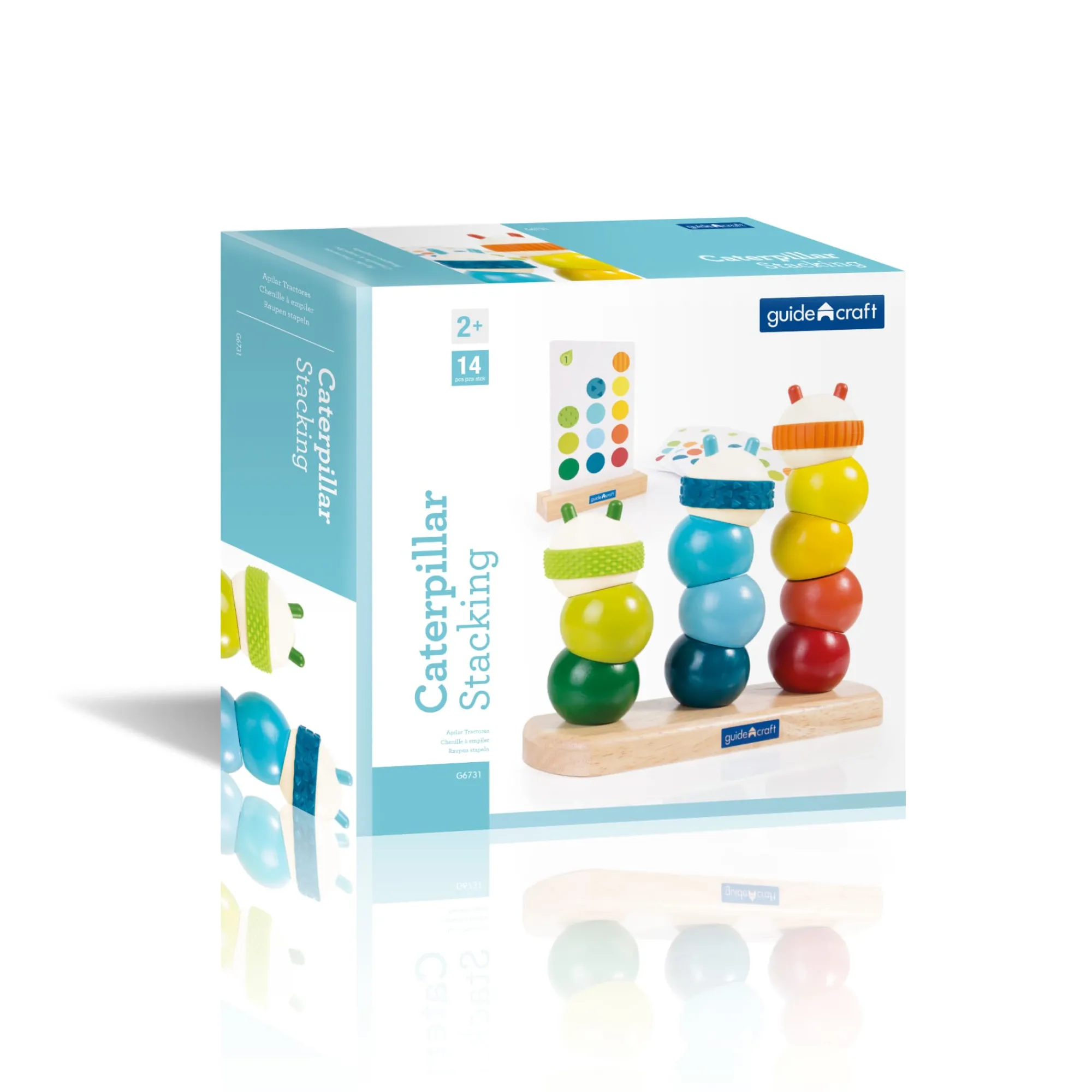 Guidecraft Caterpillar Stacking* Sensory Toys|Early Learning Skill Builders
