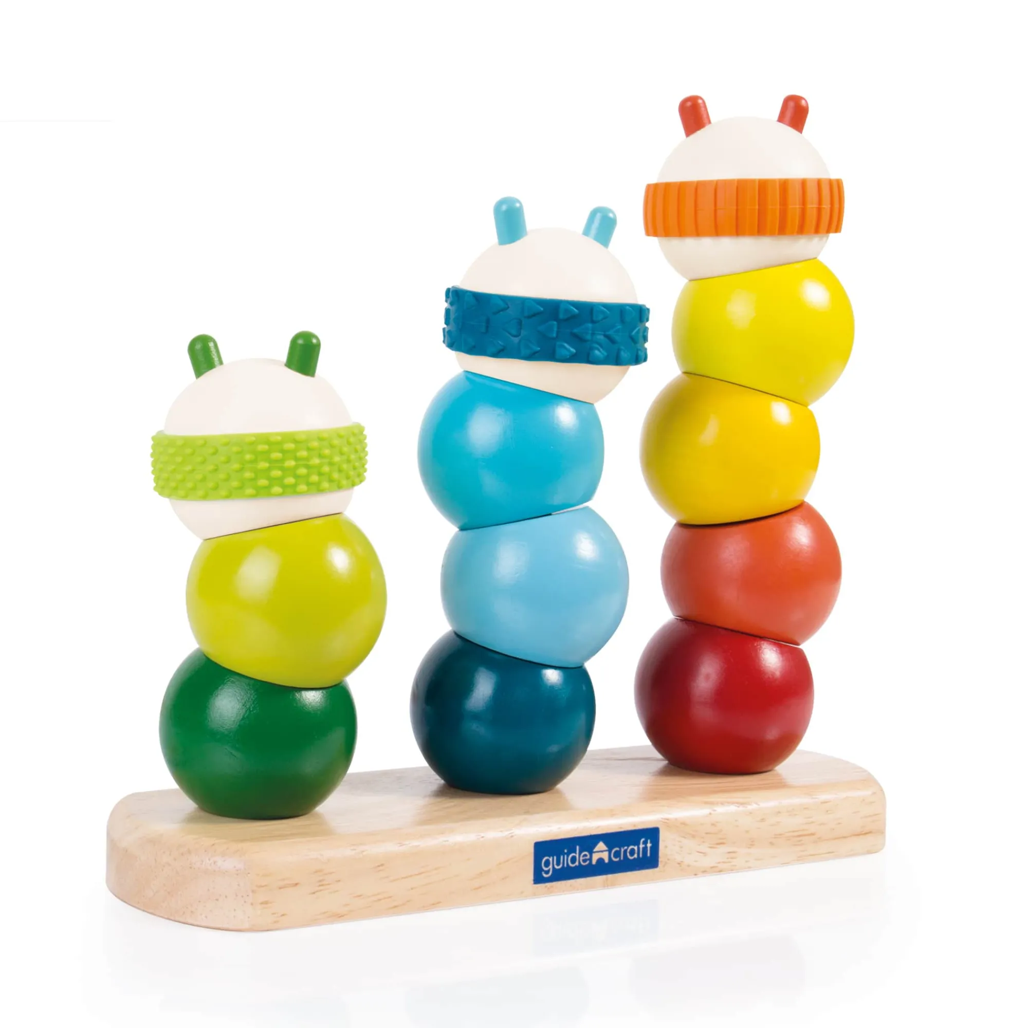 Guidecraft Caterpillar Stacking* Sensory Toys|Early Learning Skill Builders