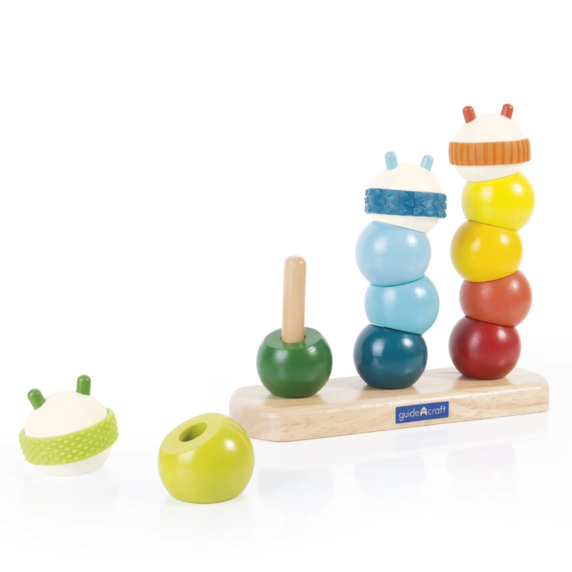 Guidecraft Caterpillar Stacking* Sensory Toys|Early Learning Skill Builders
