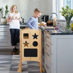Guidecraft Classic Kitchen Helper® Toddler Tower*Kids Kitchen Helper|Toddler Tower