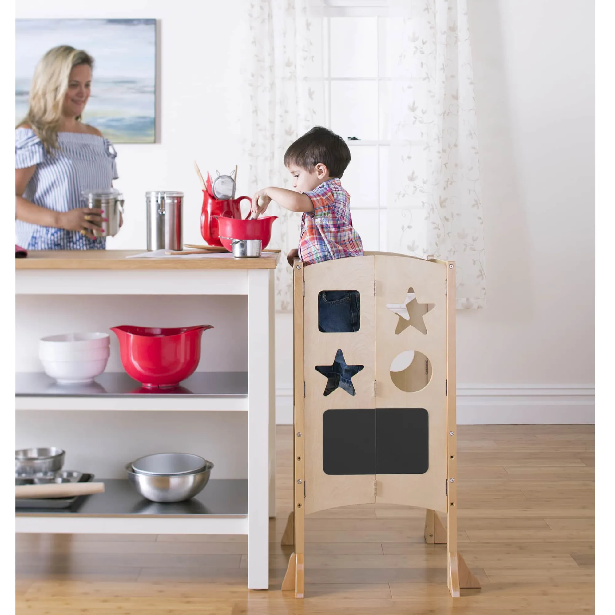 Guidecraft Classic Kitchen Helper® Toddler Tower*Kids Kitchen Helper|Toddler Tower