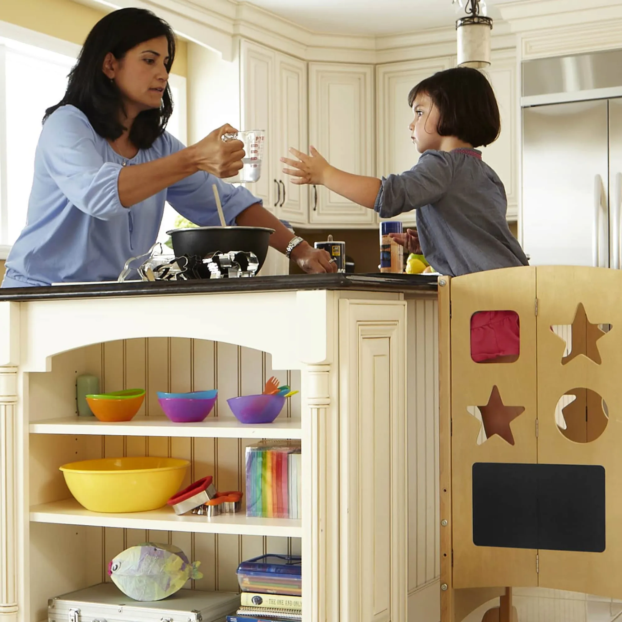 Guidecraft Classic Kitchen Helper® Toddler Tower*Kids Kitchen Helper|Toddler Tower