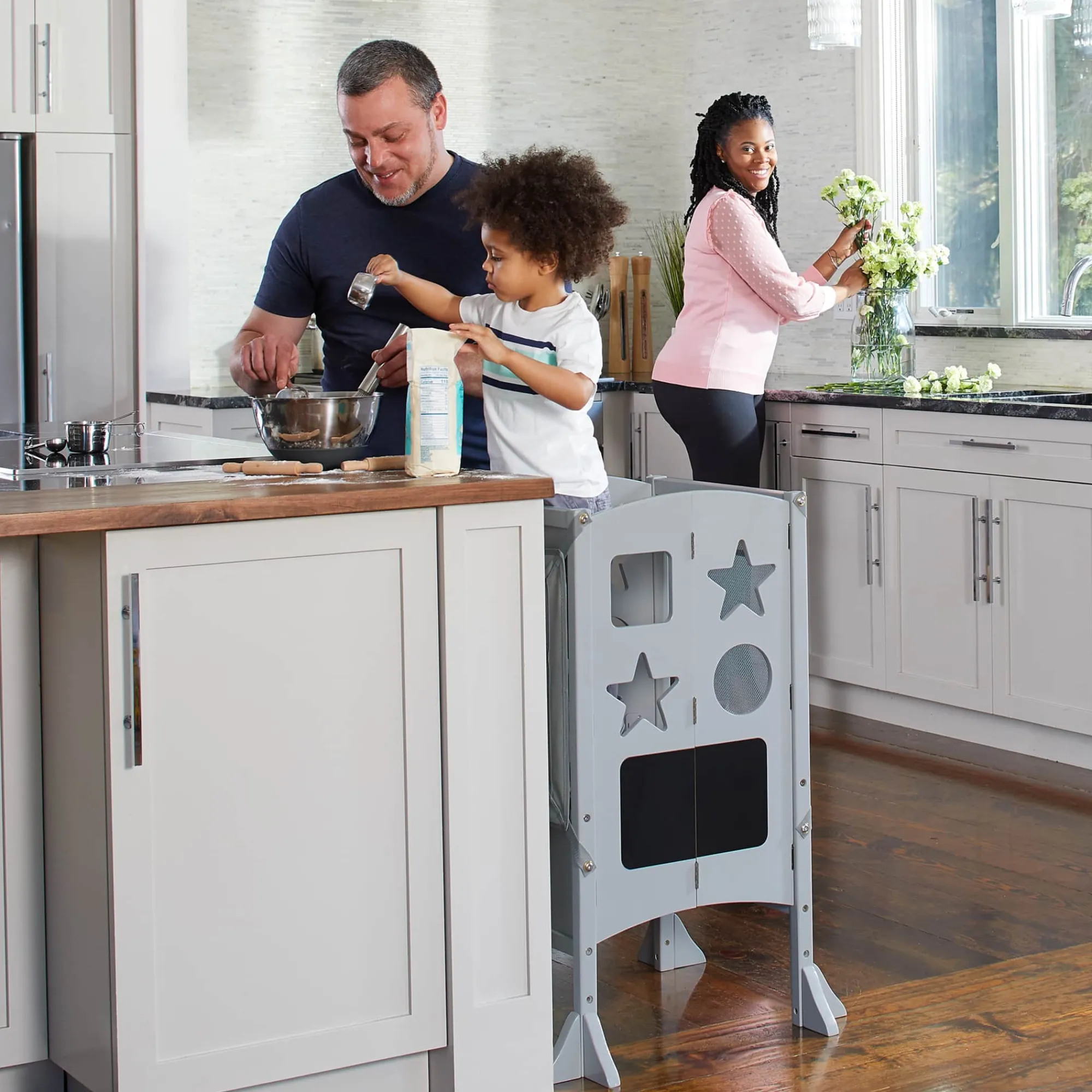Guidecraft Classic Kitchen Helper® Toddler Tower*Kids Kitchen Helper|Toddler Tower
