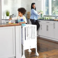 Guidecraft Contemporary Kitchen Helper® Toddler Tower*Kids Kitchen Helper|Toddler Tower