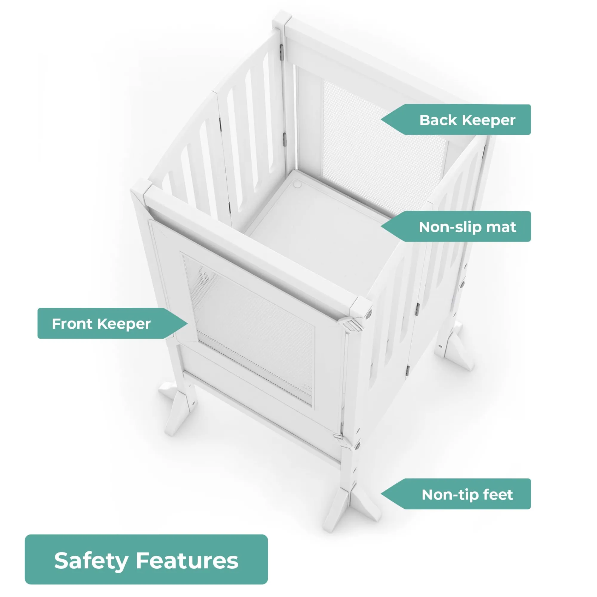 Guidecraft Contemporary Kitchen Helper® Toddler Tower*Kids Kitchen Helper|Toddler Tower