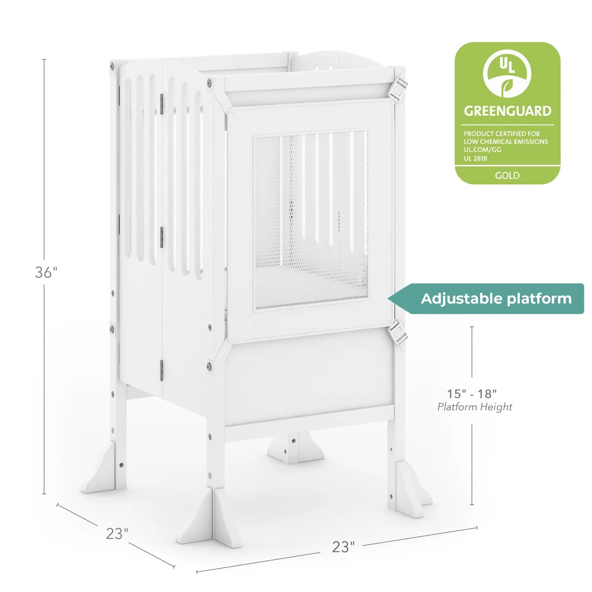 Guidecraft Contemporary Kitchen Helper® Toddler Tower*Kids Kitchen Helper|Toddler Tower