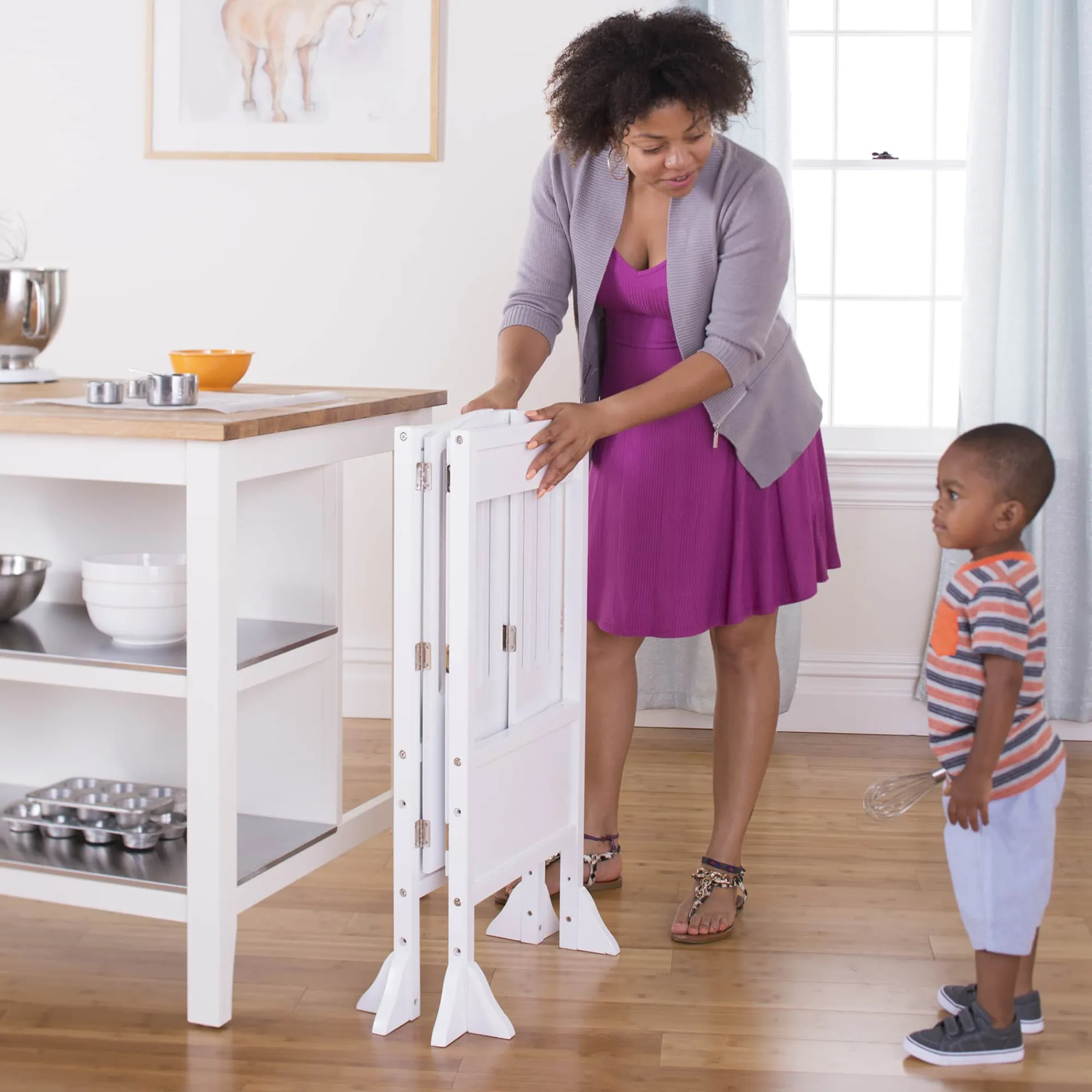 Guidecraft Contemporary Kitchen Helper® Toddler Tower*Kids Kitchen Helper|Toddler Tower