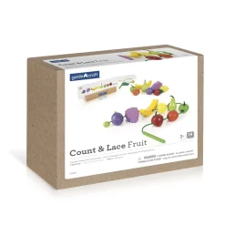 Guidecraft Count and Lace Fruit* Early Learning Skill Builders