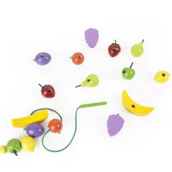 Guidecraft Count and Lace Fruit* Early Learning Skill Builders