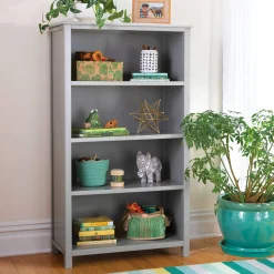 Guidecraft Deluxe Taiga 4-Shelf Bookcase - 54"*Kids Toy Storage Organization|Kids' Book Storage And Display