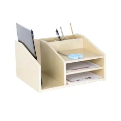 Guidecraft Desktop Organizer - Natural Wood* Classroom Furniture