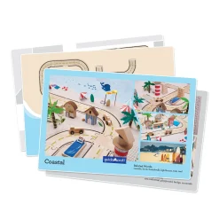 Guidecraft Double-Sided Roadway System - 42 pc. set* Block Play|Wooden Toys