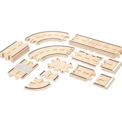 Guidecraft Double-Sided Roadway System - 42 pc. set* Block Play|Wooden Toys