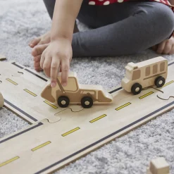 Guidecraft Double-Sided Roadway System - 42 pc. set* Block Play|Wooden Toys