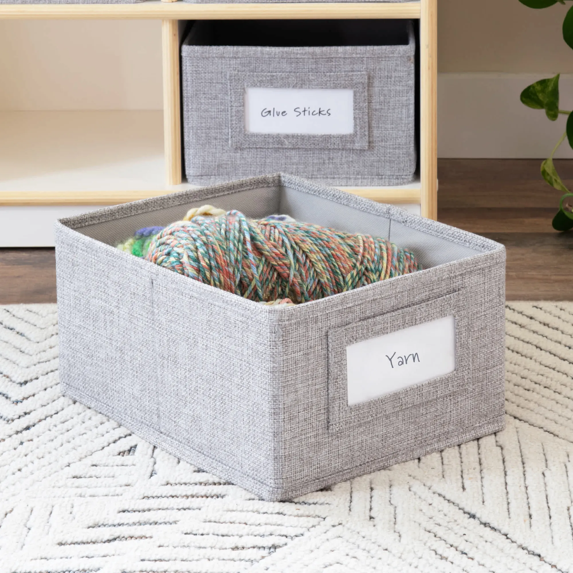 Guidecraft EdQ 8 Cubby Bin Storage Organizer - 30"*Kids Classroom Furniture|Toy Storage Organization