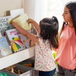 Guidecraft EdQ Book and Bin Browser*Kids Classroom Furniture|Toy Storage Organization
