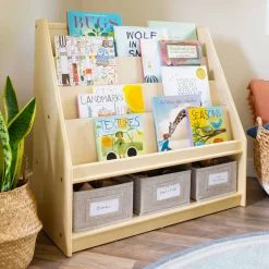 Guidecraft EdQ Book and Bin Display*Kids Classroom Furniture|Edq Essentials