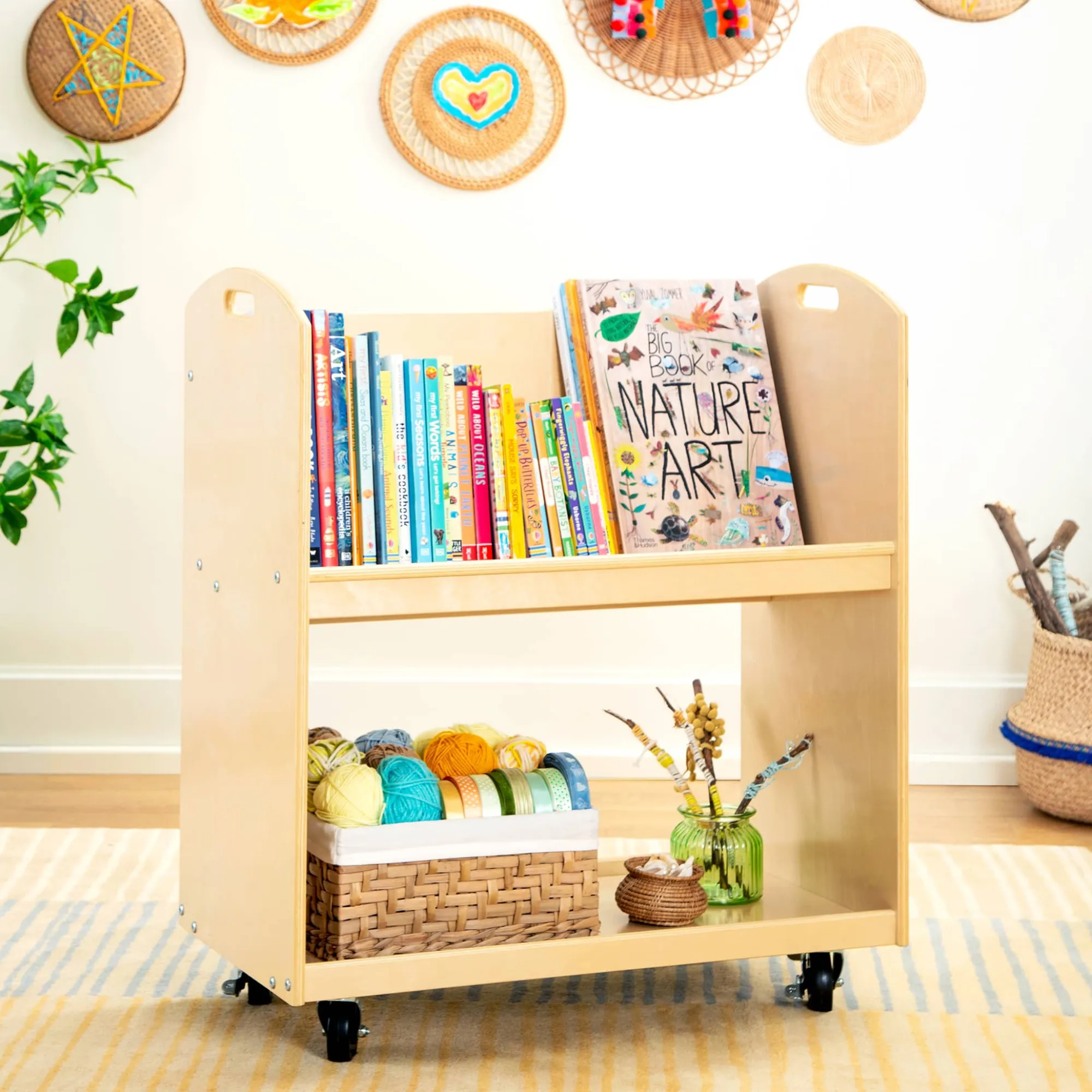 Guidecraft EdQ Book Cart*Kids Classroom Furniture|Edq Essentials