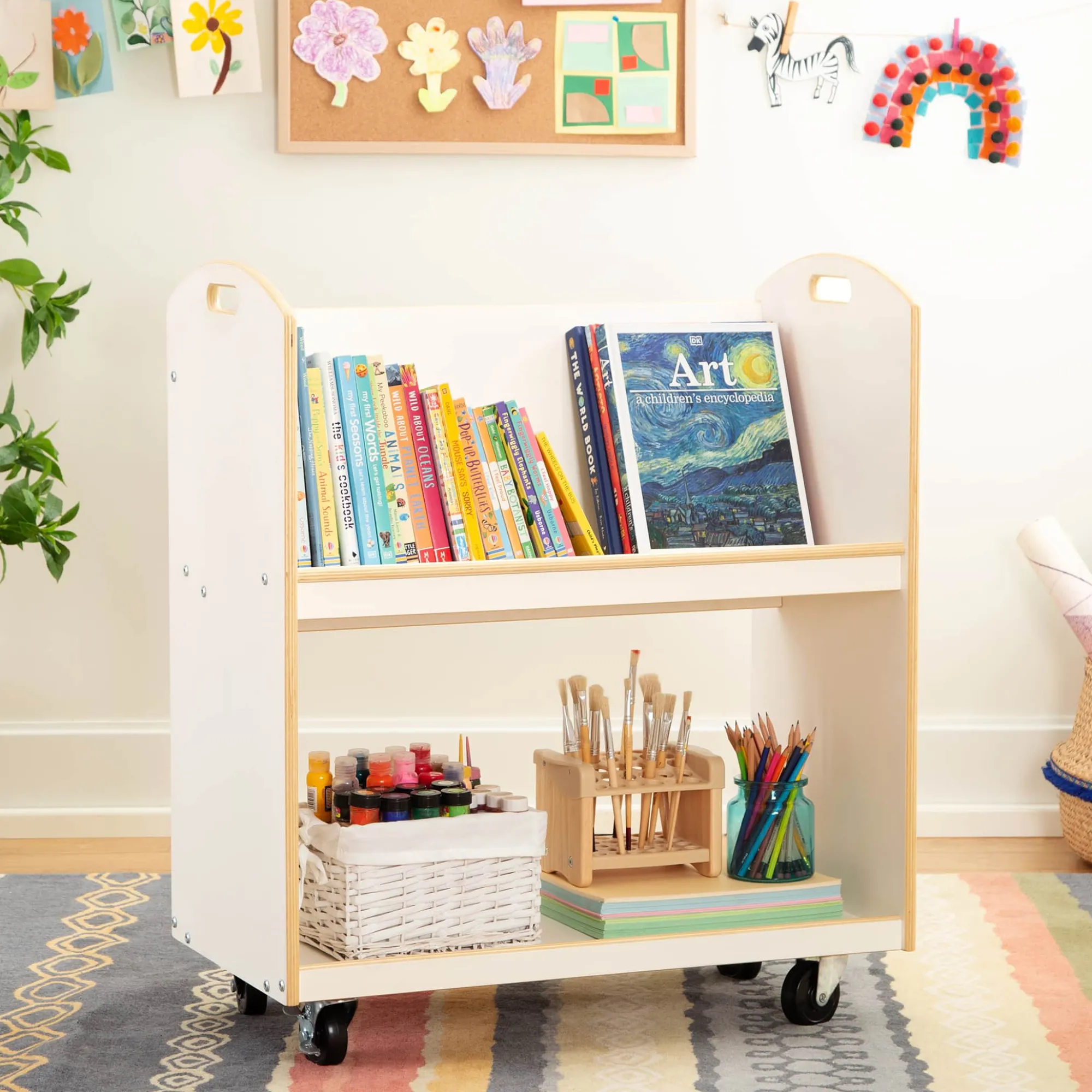 Guidecraft EdQ Book Cart*Kids Classroom Furniture|Edq Essentials