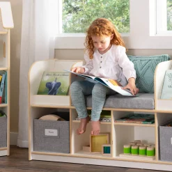 Guidecraft EdQ Reading Nook with Bins*Kids Edq Essentials|Kids' Book Storage And Display