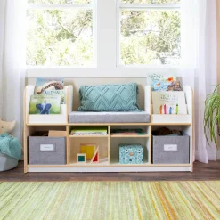Guidecraft EdQ Reading Nook with Bins*Kids Edq Essentials|Kids' Book Storage And Display