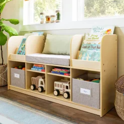 Guidecraft EdQ Reading Nook with Bins*Kids Edq Essentials|Kids' Book Storage And Display