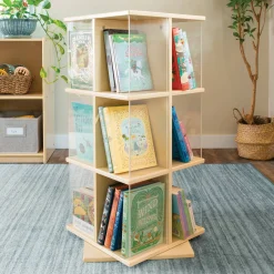 Guidecraft EdQ Rotating Book Display 3 Tier*Kids Classroom Furniture|Edq Essentials