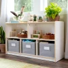 Guidecraft EdQ 2-Shelf 5-Compartment Storage with Bins - 24"*Kids Classroom Furniture|Toy Storage Organization