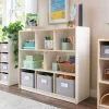 Guidecraft EdQ 3-Shelf 8-Compartment Storage with Bins - 36"*Kids Classroom Furniture|Toy Storage Organization