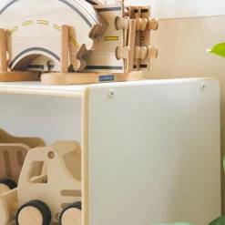 Guidecraft EdQ 3-Shelf Open Storage with Bins - 36"*Kids Classroom Furniture|Toy Storage Organization
