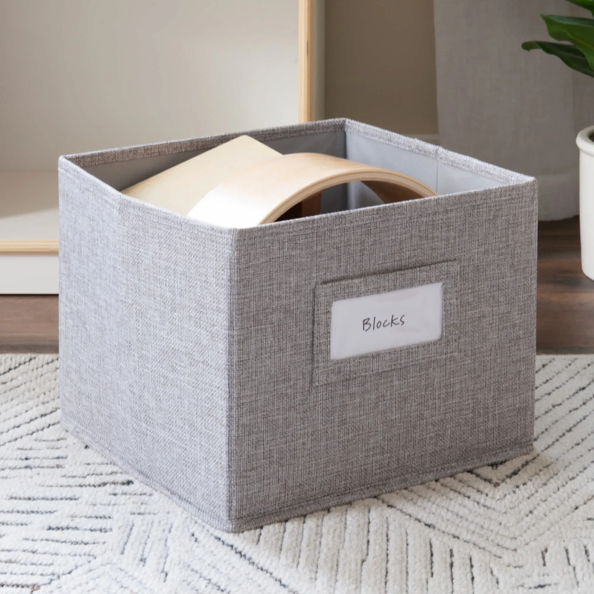Guidecraft EdQ 2-Shelf Open Storage with Bins - 30"*Kids Classroom Furniture|Toy Storage Organization