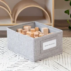 Guidecraft EdQ Shelves and 5 Bin Storage Unit - 30"*Kids Classroom Furniture|Edq Essentials