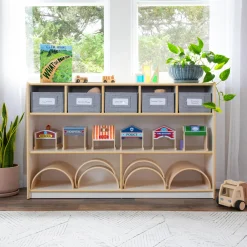 Guidecraft EdQ Shelves and 5 Bin Storage Unit - 30