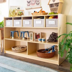 Guidecraft EdQ Shelves and 5 Bin Storage Unit - 30