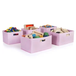 Guidecraft Fabric Storage Bins - Set of 5*Kids Toy Storage Organization