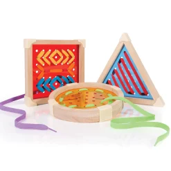 Guidecraft Geo Shape Lacing* Early Learning Skill Builders