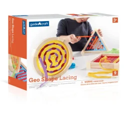 Guidecraft Geo Shape Lacing* Early Learning Skill Builders