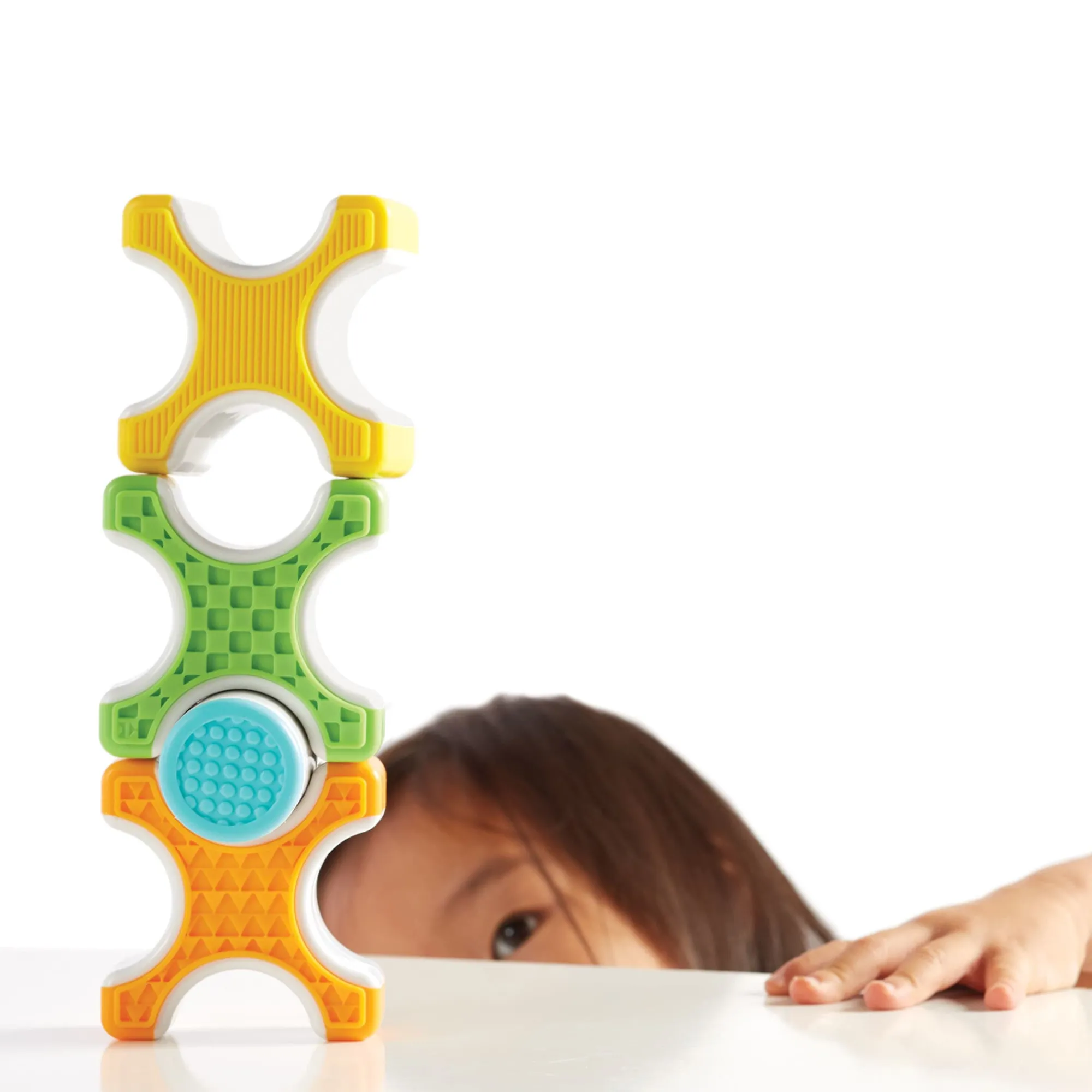 Guidecraft Grippies® Stackers* Sensory Toys|Early Learning Skill Builders