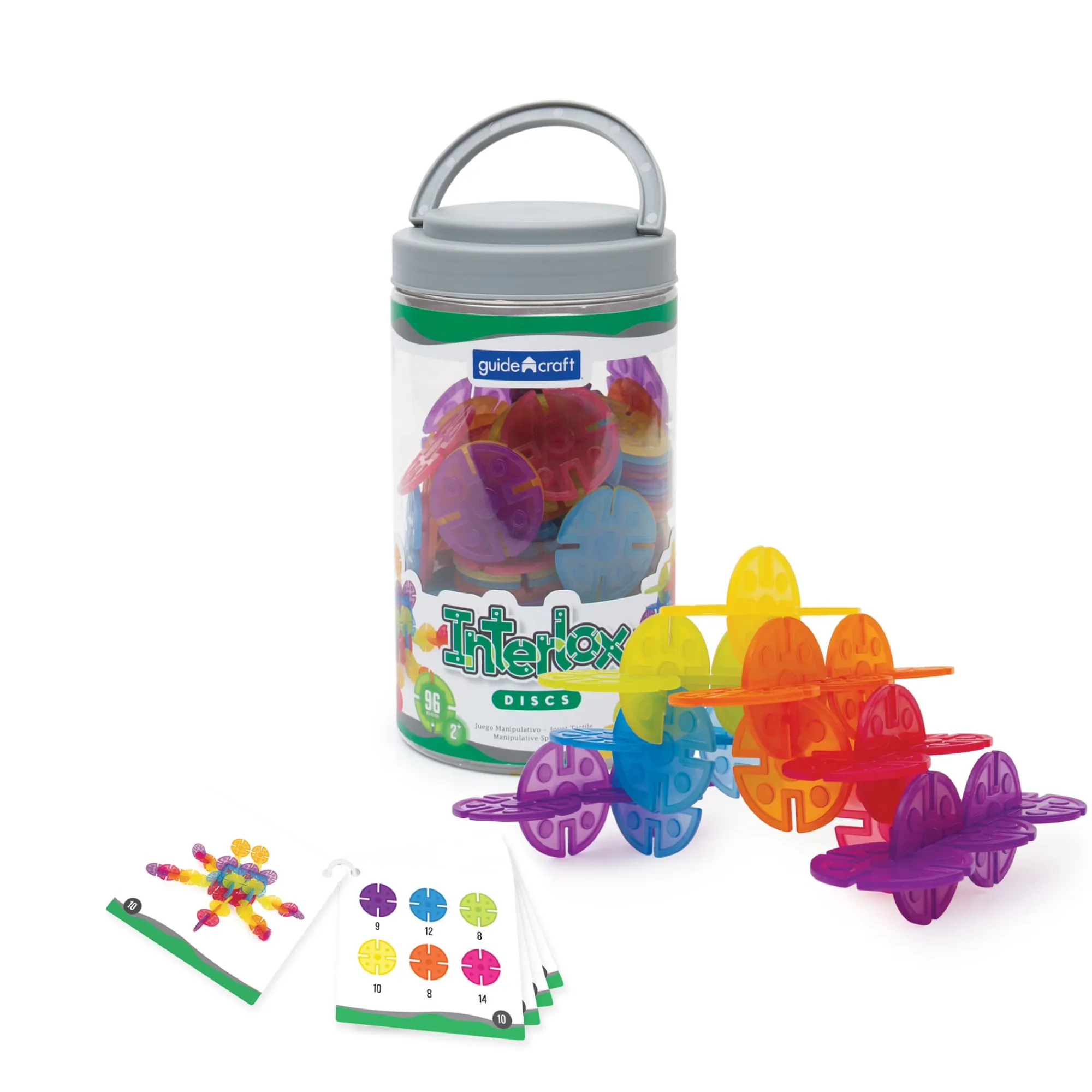 Guidecraft Interlox Discs - 96 Piece Set*Kids Kids' Outdoor Toys|Sensory Toys