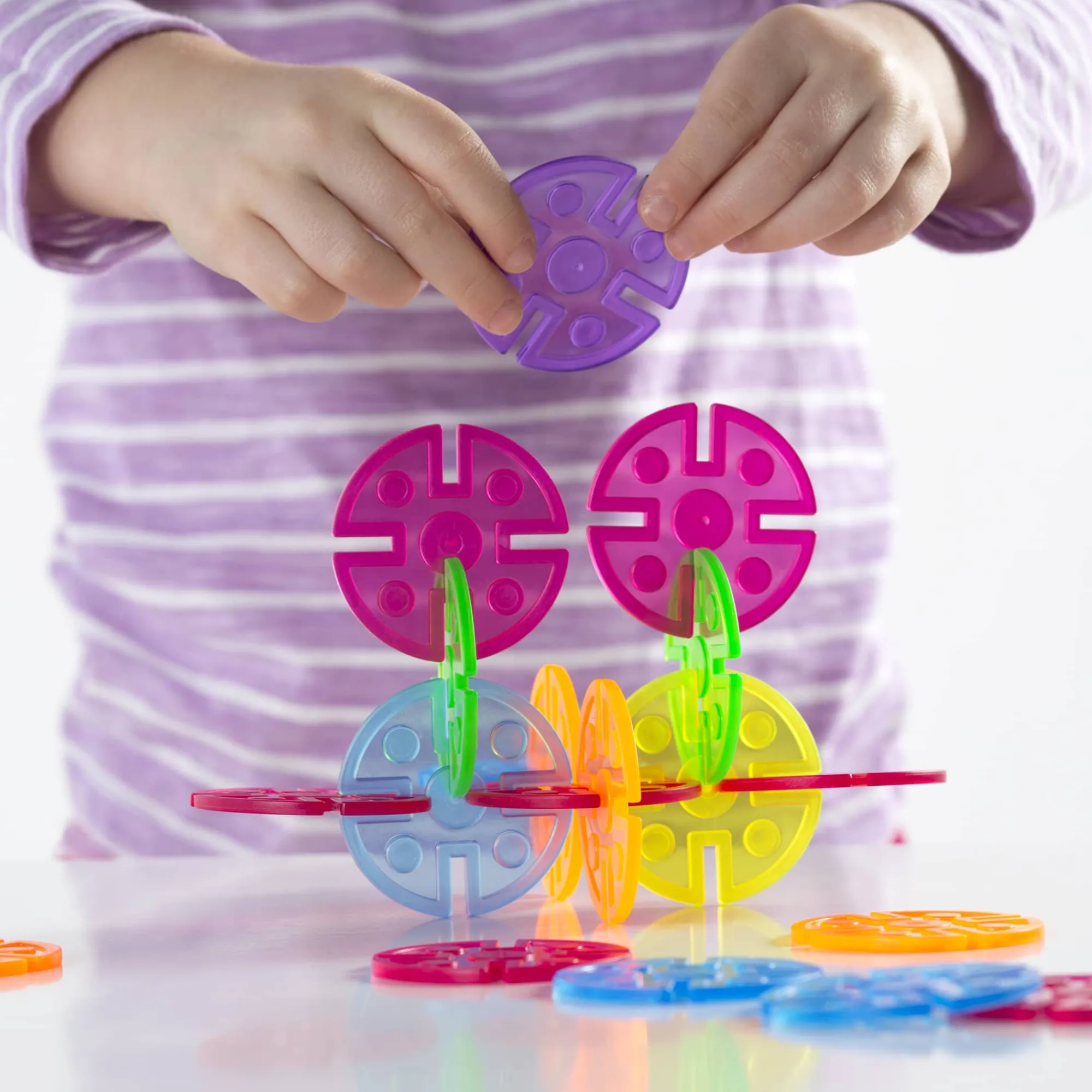 Guidecraft Interlox Discs - 96 Piece Set*Kids Kids' Outdoor Toys|Sensory Toys