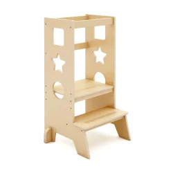 Guidecraft Jr. Classic Kitchen Helper Step-Up*Kids Kitchen Helper|Toddler Tower
