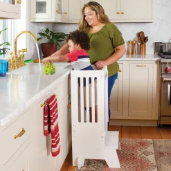 Guidecraft Jr. Contemporary Kitchen Helper Step-Up*Kids Kitchen Helper|Toddler Tower