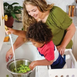Guidecraft Jr. Contemporary Kitchen Helper Step-Up*Kids Kitchen Helper|Toddler Tower