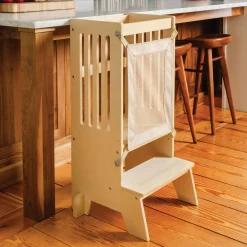 Guidecraft Jr. Contemporary Kitchen Helper Step-Up*Kids Kitchen Helper|Toddler Tower