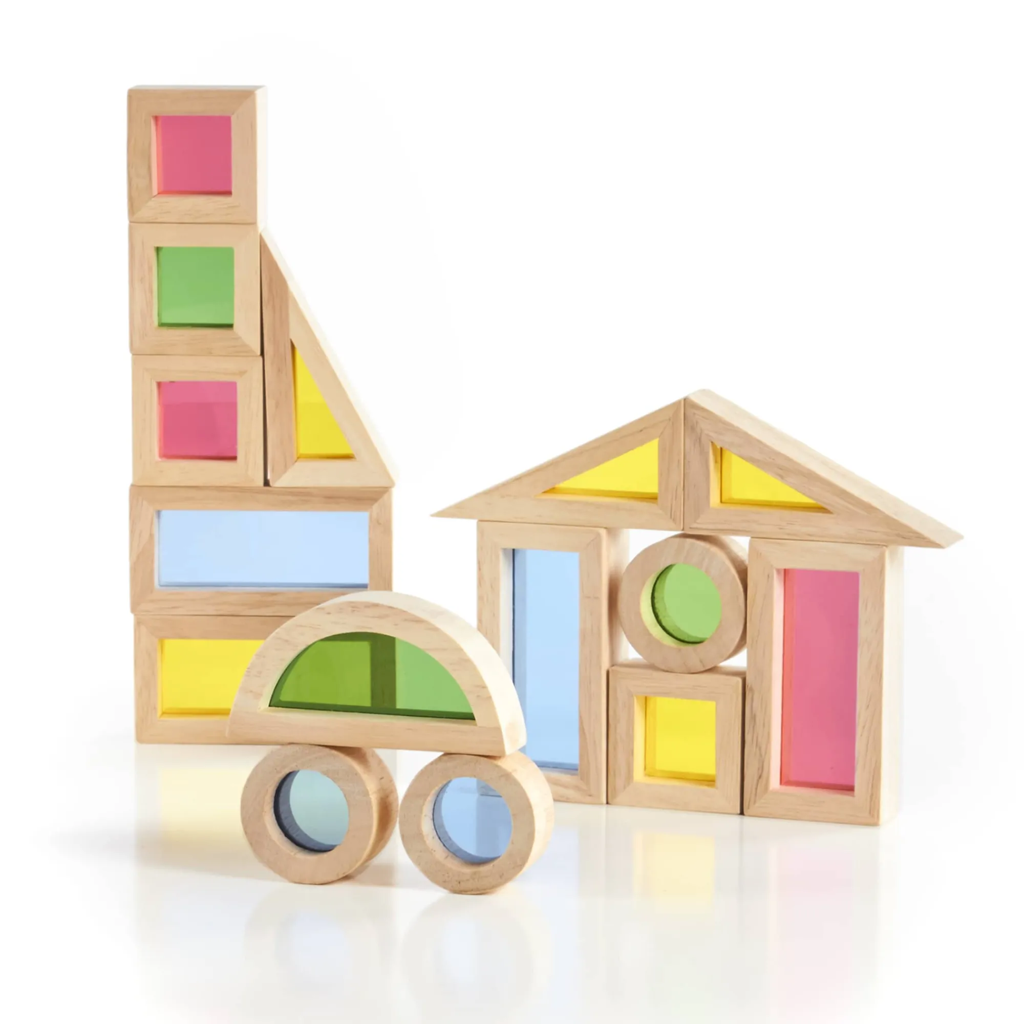 Guidecraft Jr. Rainbow Blocks* Block Play|Sensory Toys