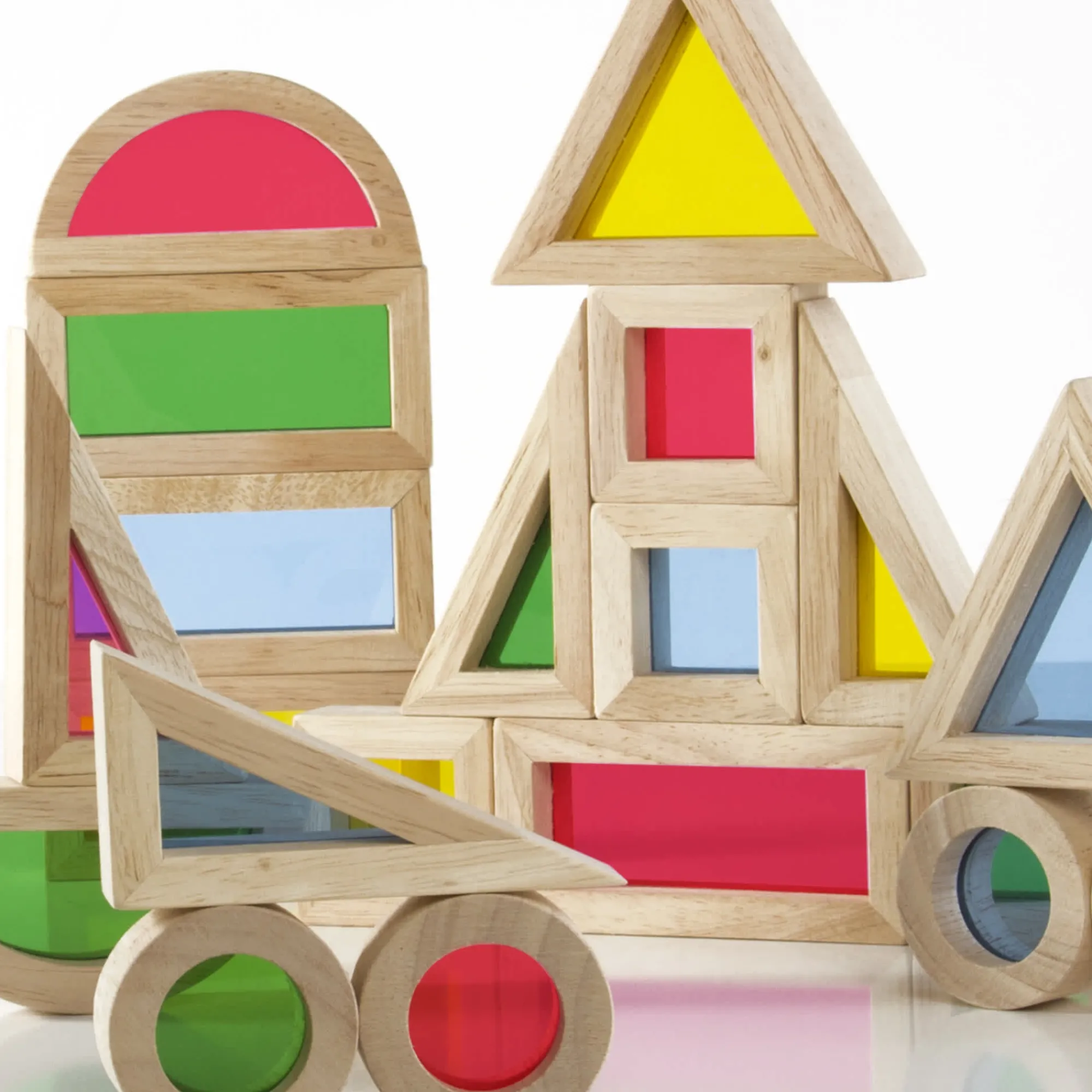 Guidecraft Jr. Rainbow Blocks* Block Play|Sensory Toys